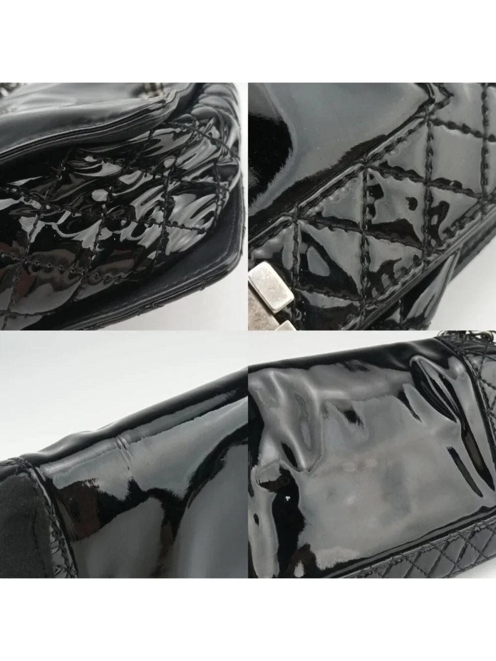 Chanel Boy Black Patent Shoulder Bag